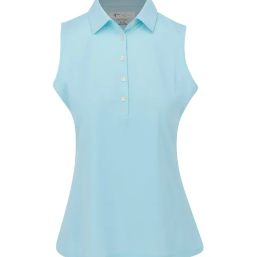 Greg Norman Freedom Micro Pique Sleeveless Shirt Polo Short Sleeve Golf Apparel
