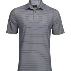 Greg Norman Freedom Micro Pique Stripe Shirt Polo Short Sleeve Golf Apparel