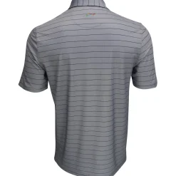 Greg Norman Freedom Micro Pique Stripe Shirt Polo Short Sleeve Golf Apparel