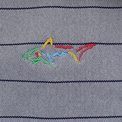Greg Norman Freedom Micro Pique Stripe Shirt Polo Short Sleeve Golf Apparel