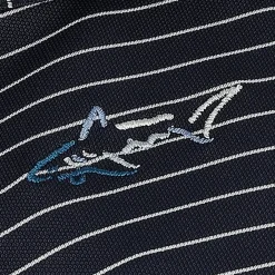 Greg Norman Freedom Micro Pique Feeder Stripe Shirt Polo Short Sleeve Golf Apparel