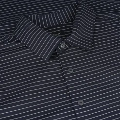 Greg Norman Freedom Micro Pique Feeder Stripe Shirt Polo Short Sleeve Golf Apparel