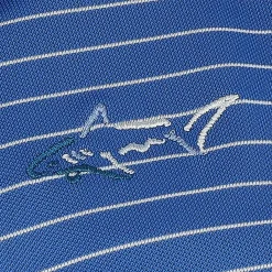 Greg Norman Freedom Micro Pique Feeder Stripe Shirt Polo Short Sleeve Golf Apparel