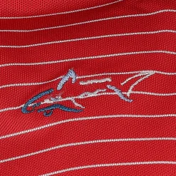 Greg Norman Freedom Micro Pique Feeder Stripe Shirt Polo Short Sleeve Golf Apparel