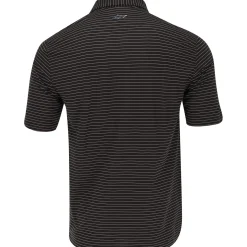 Greg Norman Freedom Micro Pique Feeder Stripe Shirt Polo Short Sleeve Golf Apparel