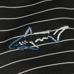 Greg Norman Freedom Micro Pique Feeder Stripe Shirt Polo Short Sleeve Golf Apparel
