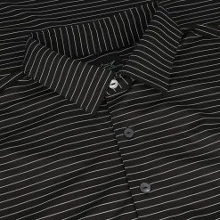 Greg Norman Freedom Micro Pique Feeder Stripe Shirt Polo Short Sleeve Golf Apparel