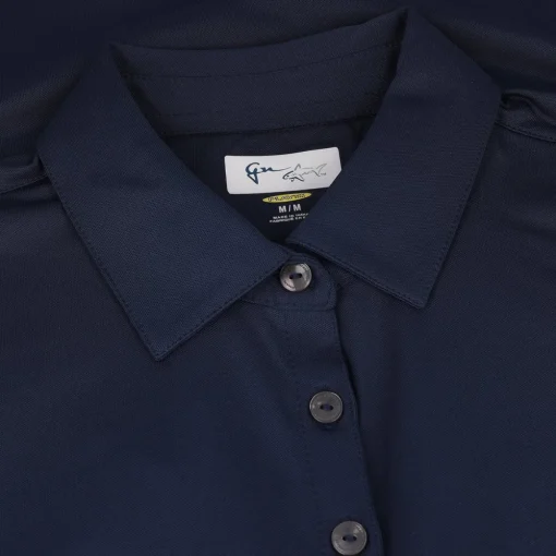 Greg Norman Freedom Micro Pique Stretch Shirt Polo Short Sleeve Golf Apparel