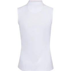 Greg Norman Hanna Sleeveless Zip Shirt Polo Short Sleeve Golf Apparel