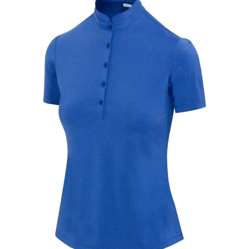 Greg Norman Heather Drop Needle Shirt Polo Short Sleeve Golf Apparel