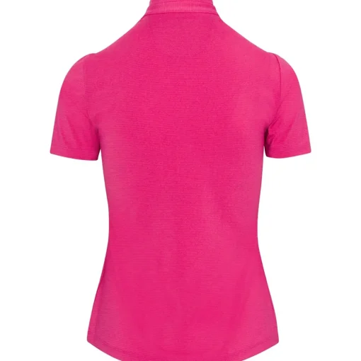 Greg Norman Heather Drop Needle Shirt Polo Short Sleeve Golf Apparel