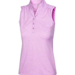 Greg Norman Heathered Dot Shirt Polo Short Sleeve Golf Apparel