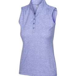 Greg Norman Heathered Dot Shirt Polo Short Sleeve Golf Apparel