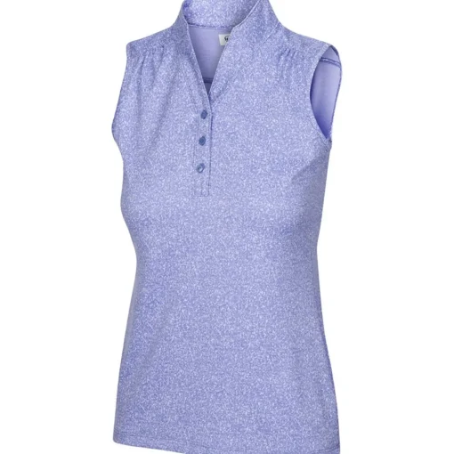 Greg Norman Heathered Dot Shirt Polo Short Sleeve Golf Apparel
