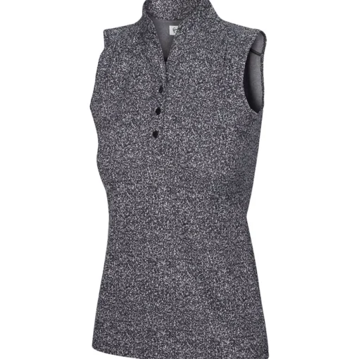 Greg Norman Heathered Dot Shirt Polo Short Sleeve Golf Apparel