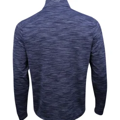 Greg Norman Heathered Mesh 1/4 Zip Mock Outerwear Pullover Golf Apparel