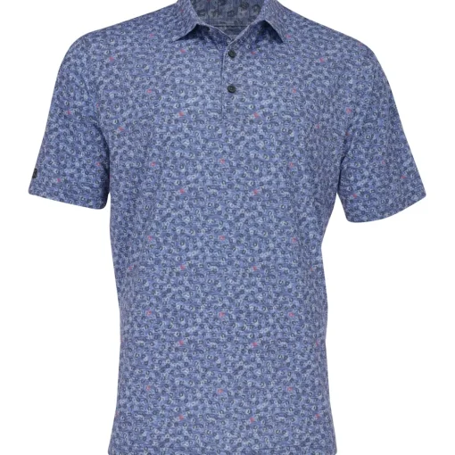Greg Norman Horseshoe Shirt Polo Short Sleeve Golf Apparel
