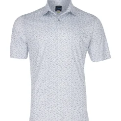Greg Norman Lab Shark Sketch Shirt Polo Short Sleeve Golf Apparel