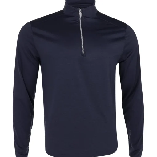 Greg Norman L/S Leaderboard Ultra Stretch Outerwear 1/4 Zip Golf Apparel