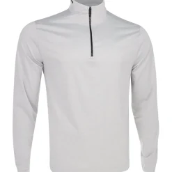 Greg Norman L/S Leaderboard Ultra Stretch Outerwear 1/4 Zip Golf Apparel