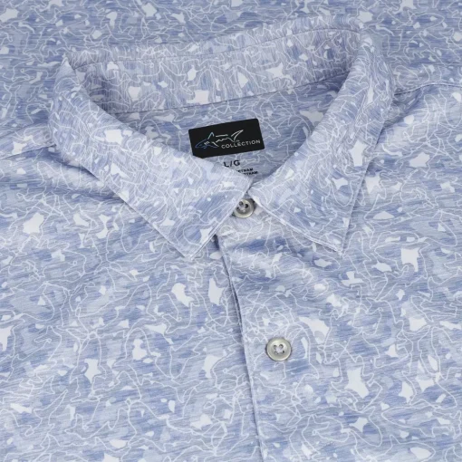 Greg Norman Marble Shark ML75 Polo Shirt Polo Short Sleeve Golf Apparel