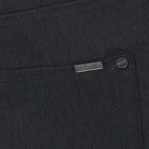 Greg Norman MICROLUX 5 Pocket Heathered Pants Flat Front Golf Apparel