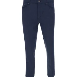 Greg Norman MICROLUX 5 Pocket Heathered Pants Flat Front Golf Apparel