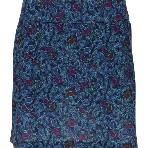 Greg Norman ML75 17" Paisley Print Pull-On Skort Regular Golf Apparel