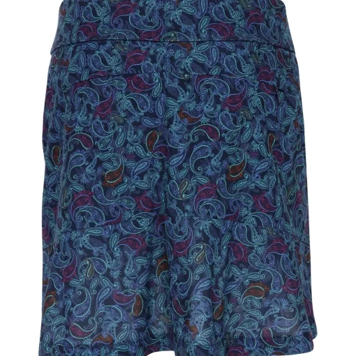 Greg Norman ML75 17" Paisley Print Pull-On Skort Regular Golf Apparel