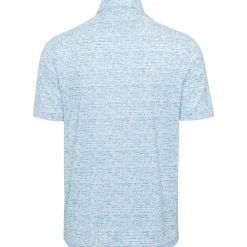 Greg Norman ML75 Graffiti Fin Stripe Mesh Shirt Polo Short Sleeve Golf Apparel