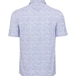 Greg Norman ML75 Graffiti Fin Stripe Mesh Shirt Polo Short Sleeve Golf Apparel