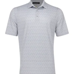 Greg Norman ML75 Island Flora Stretch Shirt Polo Short Sleeve Golf Apparel