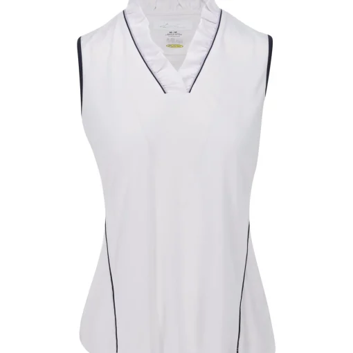 Greg Norman ML75 Labyrinth Sleeveless Shirt Polo Short Sleeve Golf Apparel