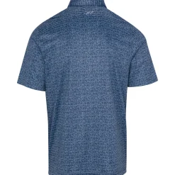 Greg Norman ML75 Micro Lux Origami Print Shirt Polo Short Sleeve Golf Apparel