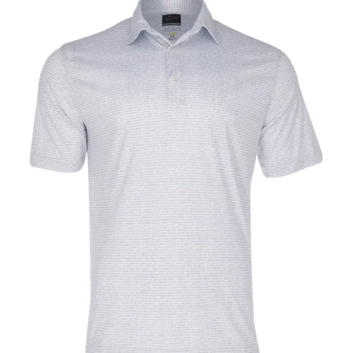 Greg Norman ML75 Micro Lux Origami Print Shirt Polo Short Sleeve Golf Apparel