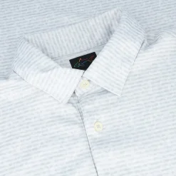 Greg Norman ML75 Micro Lux Origami Print Shirt Polo Short Sleeve Golf Apparel