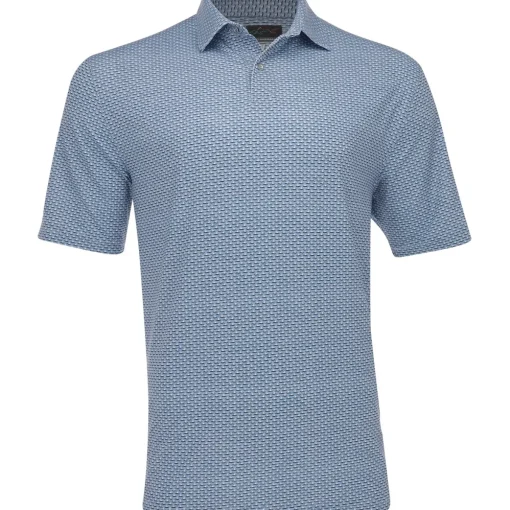Greg Norman ML75 Micro Shark Fin Shirt Polo Short Sleeve Golf Apparel