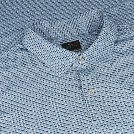Greg Norman ML75 Micro Shark Fin Shirt Polo Short Sleeve Golf Apparel