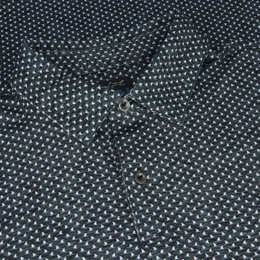 Greg Norman ML75 Micro Shark Fin Shirt Polo Short Sleeve Golf Apparel