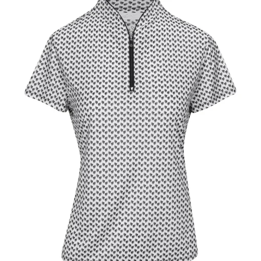 Greg Norman ML75 Microlux Fan Shirt Polo Short Sleeve Golf Apparel