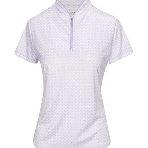 Greg Norman ML75 Microlux Fan Shirt Polo Short Sleeve Golf Apparel
