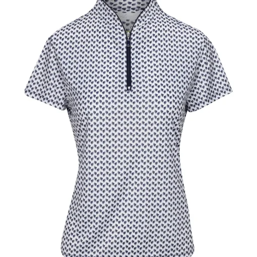 Greg Norman ML75 Microlux Fan Shirt Polo Short Sleeve Golf Apparel