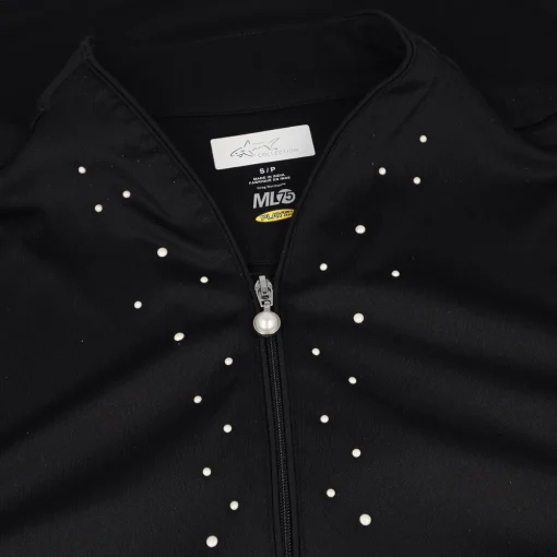 Greg Norman ML75 Microlux Pearl Studded Sleeveless Shirt Polo Short Sleeve Golf Apparel