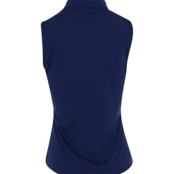 Greg Norman ML75 Microlux Pearl Studded Sleeveless Shirt Polo Short Sleeve Golf Apparel