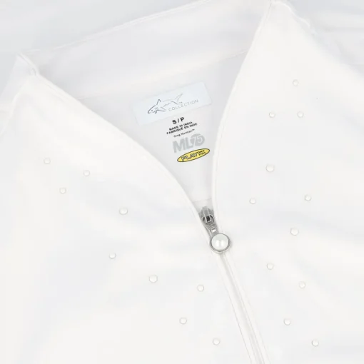 Greg Norman ML75 Microlux Pearl Studded Sleeveless Shirt Polo Short Sleeve Golf Apparel