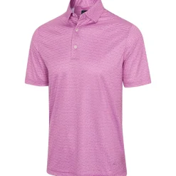 Greg Norman ML75 Recycled Microlux Fin Stripe Shirt Polo Short Sleeve Golf Apparel