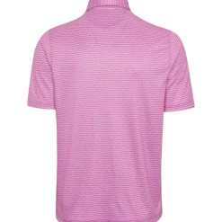 Greg Norman ML75 Recycled Microlux Fin Stripe Shirt Polo Short Sleeve Golf Apparel