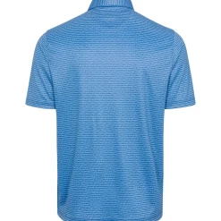 Greg Norman ML75 Recycled Microlux Fin Stripe Shirt Polo Short Sleeve Golf Apparel