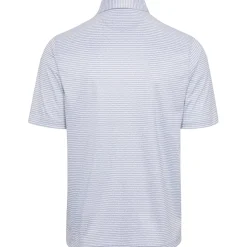 Greg Norman ML75 Recycled Microlux Fin Stripe Shirt Polo Short Sleeve Golf Apparel