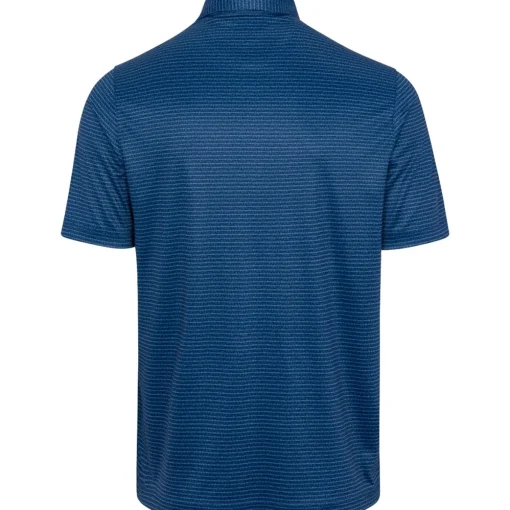 Greg Norman ML75 Recycled Microlux Fin Stripe Shirt Polo Short Sleeve Golf Apparel